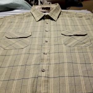 VINTAGE NORTHWEST TERRITORY 100%ACRYLIC LONG SLEEVE BUTTON DOWN SHIRT SIZE XL